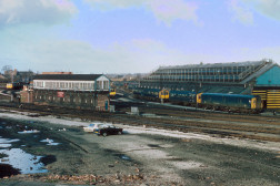 Chester shed hosts 24081 and 25047 (left and centre) and 25094 (right ...